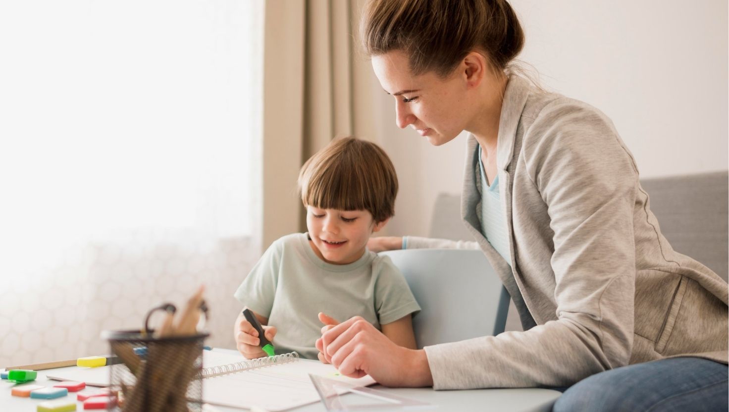 Estudiar con mi hijo/a con TEA